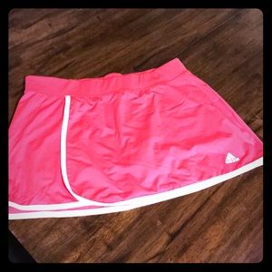 Pink Adidas climalite athletic skort